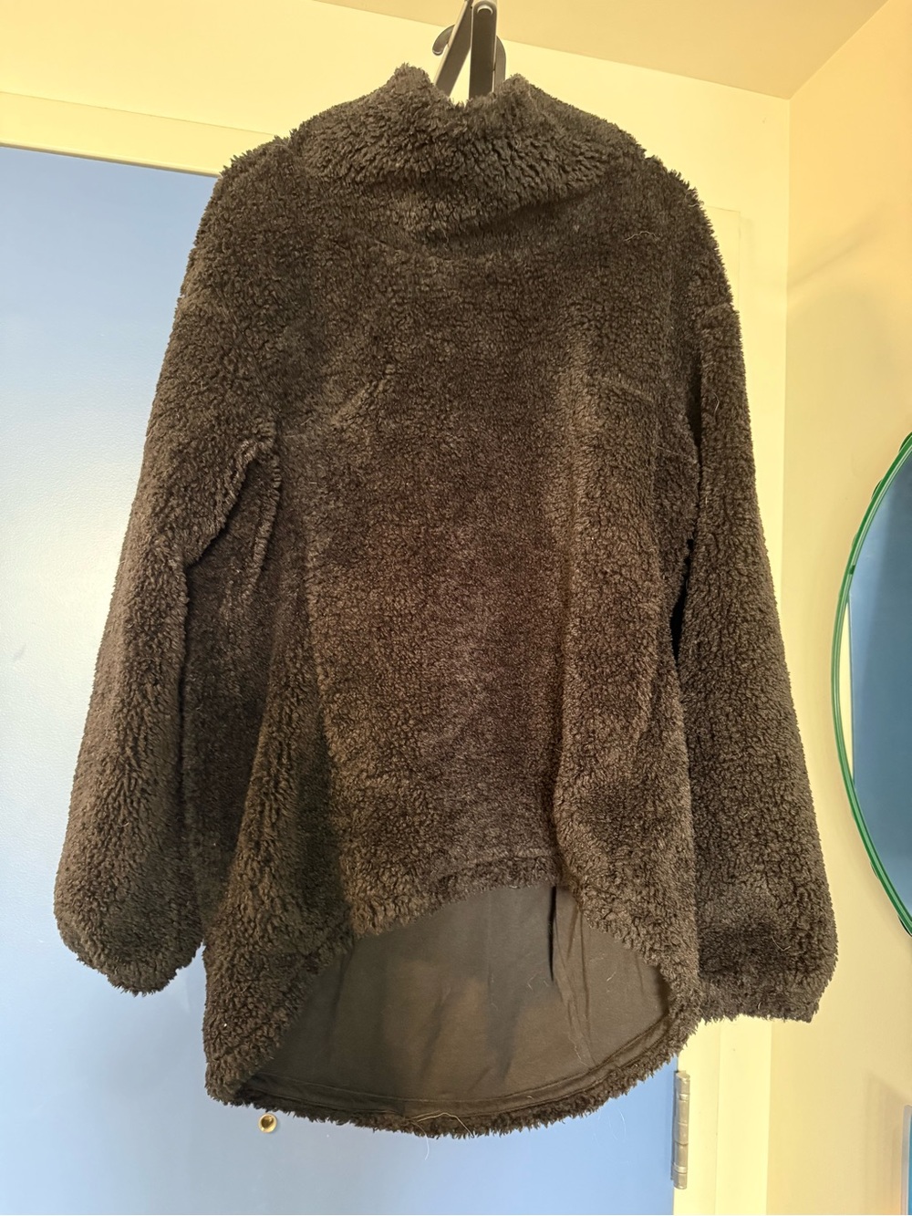 Lululemon Cozy Sherpa Zip-Back Tunic  - Black